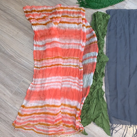 Fringe ruffle casual Snowman bundle of 8 scarves - Picture 2 of 10